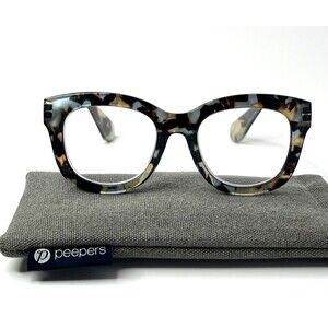 Peepers Center Stage +2.50 Strength Blue Light Reading Glasses (with Case)